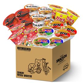 Popular ramen comprehensive small cup ramen set 18p_Comprehensive ramen set, travel, picnic, company ramen_Made in Korea
